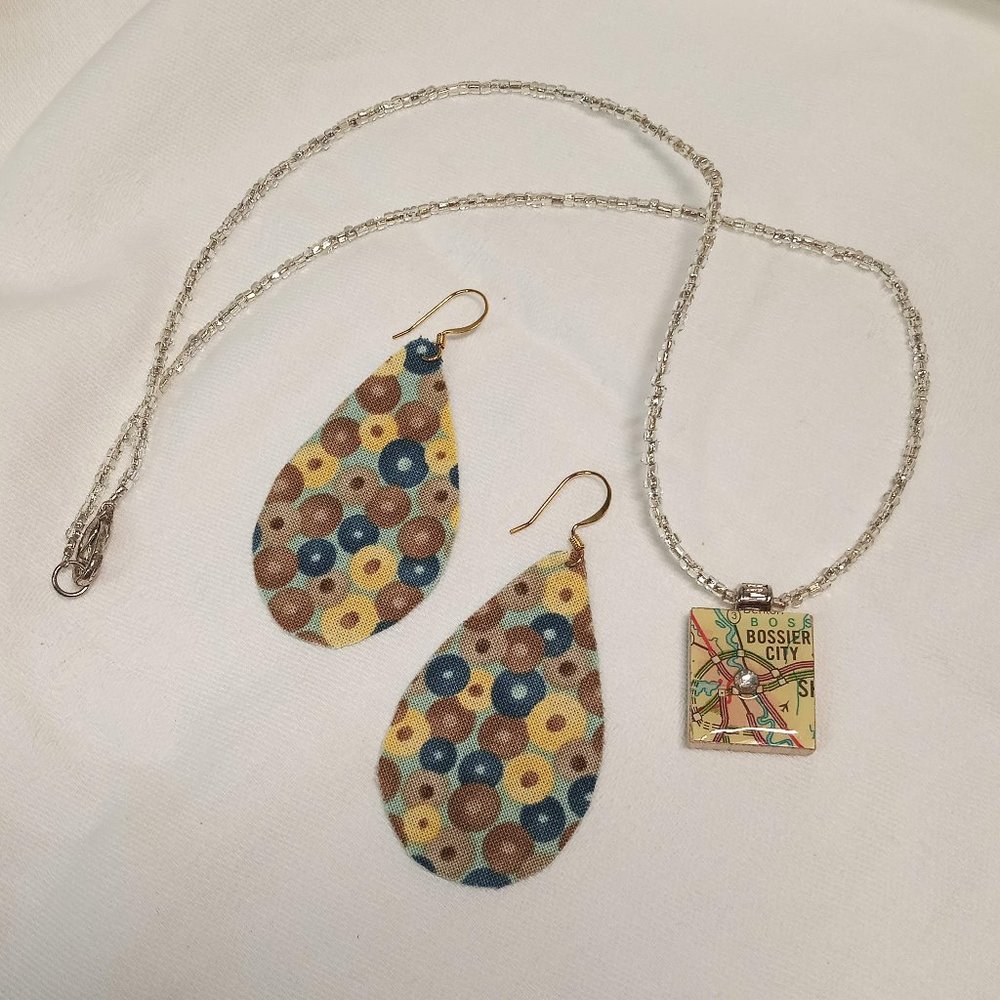 Reversible Necklace & Earrings Handmade (NEW)